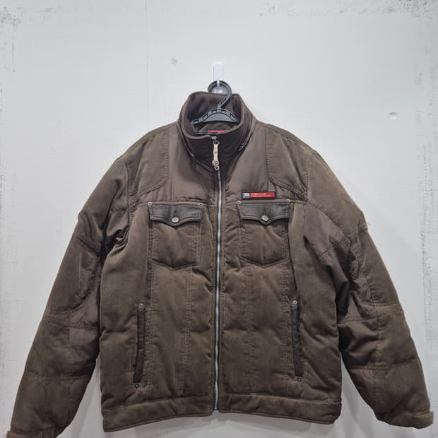 후부 코듀로이 다운 패딩 점퍼 남성 105사이즈