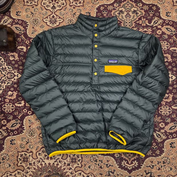 파타고니아 다운 풀오버 m 다운 신칠라 다운스냅티