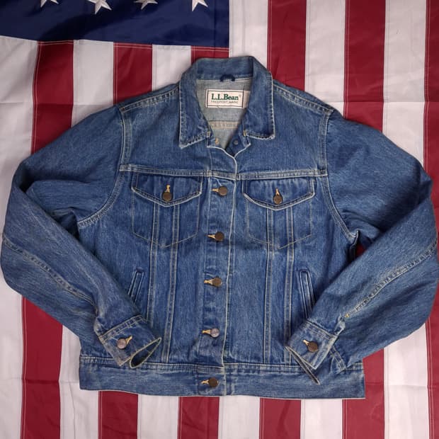 오리지날 80's 미국제조 엘엘빈 우먼용 데님트러커자켓