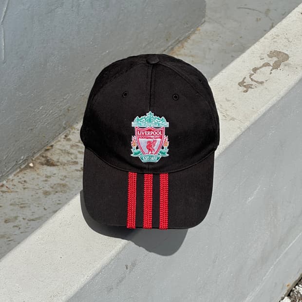 [M-L] 아디다스 리버풀 로고 블랙 볼캡 모자