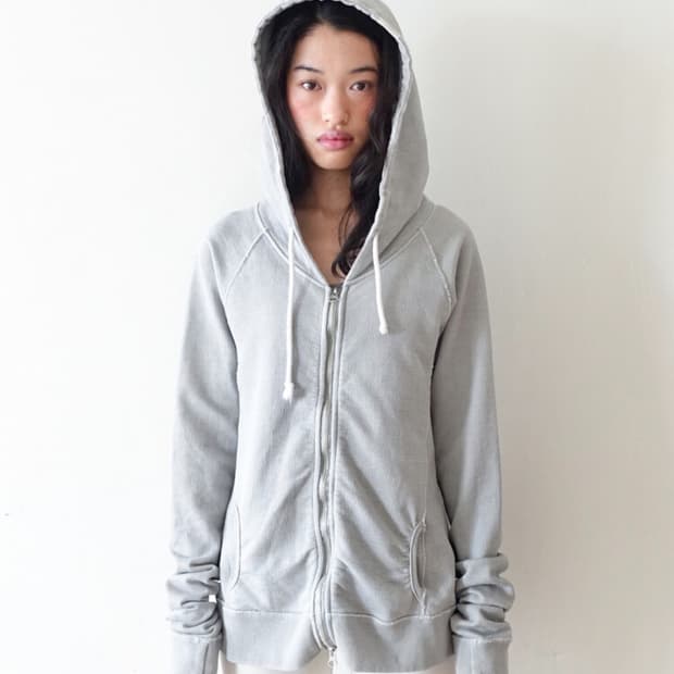 샵페어리 faerie washed lily hoodie (grey)
