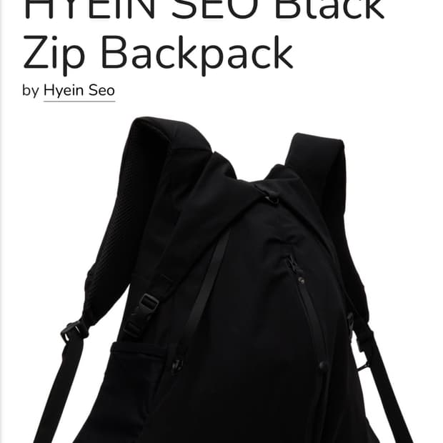 혜인서  드레이프리 백팩