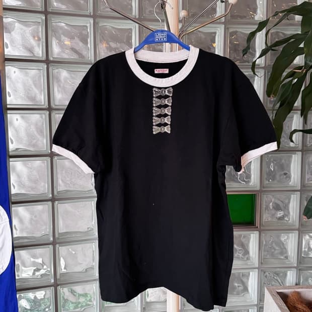 3) 리본 콘쵸 링거 티 ringer short tee