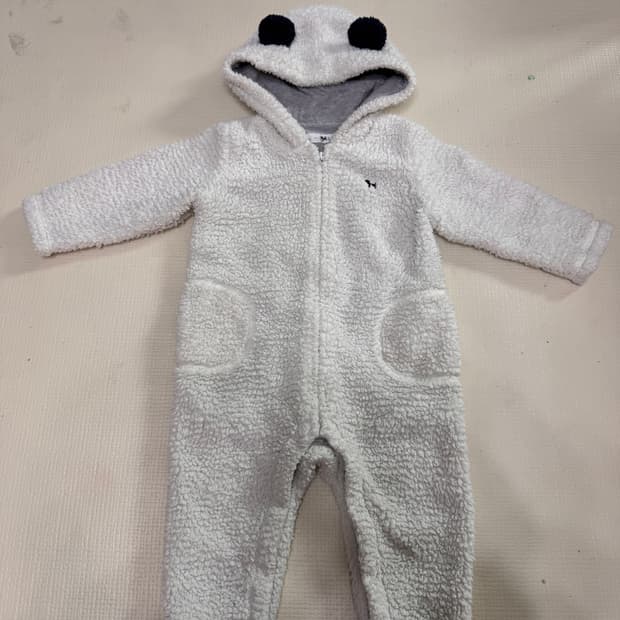 블루독 플리스 베이비 우주복 90