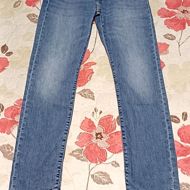 리바이스 502 스판슬림 얇은청바지 실측33인치 기장106