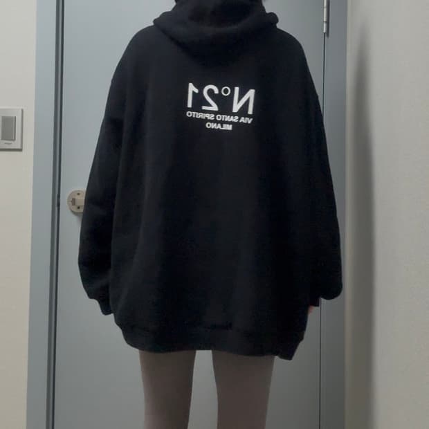 N21 넘버21 오버사이즈 후드티