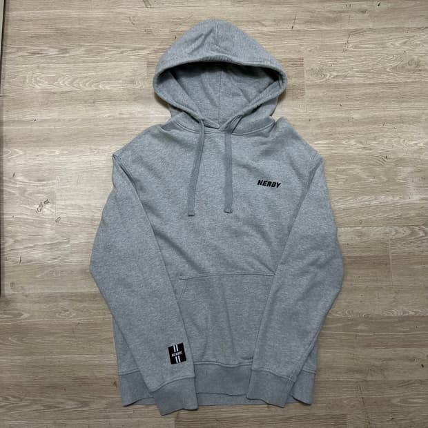 널디 남여공용 스펠 로고 후드티 [그레이] M/95
