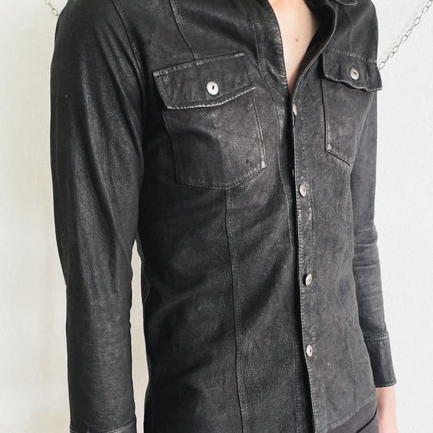 JPN 아티저널 레더 셔츠