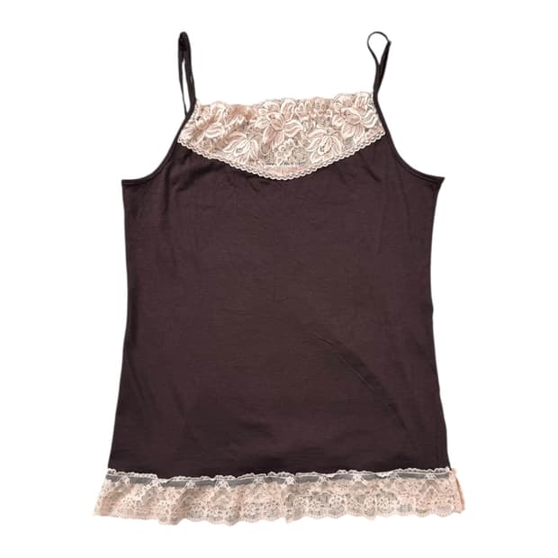 vintage lace trim camisole