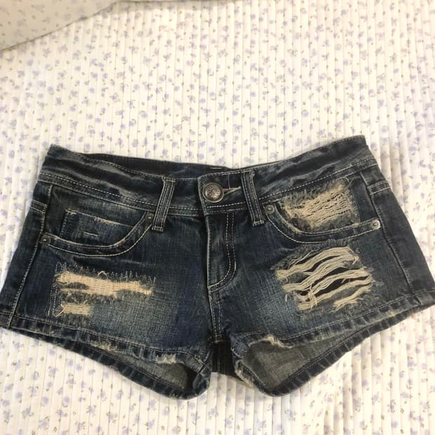 와투케 갸루 찢청 반바지 빈티지 살로메 오네 펑크 니혼진 핀터 히메 