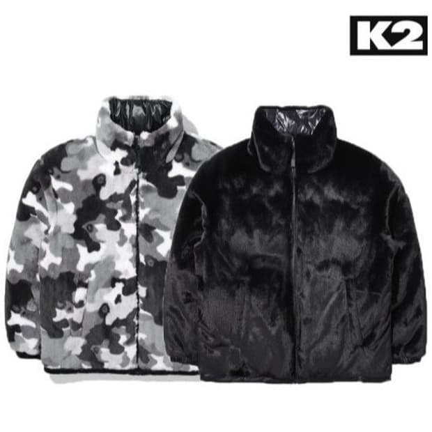 88.k2 양면 후리스 패딩점퍼
