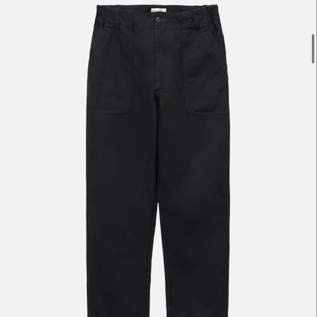 [2] 25fw 러프사이드 엘라스틱 퍼티그 팬츠 블랙