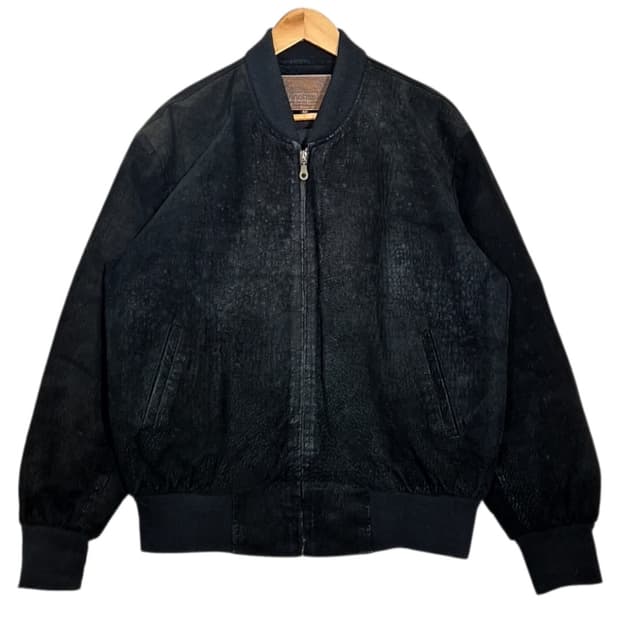 위노하스터 악어패턴 가죽 자켓