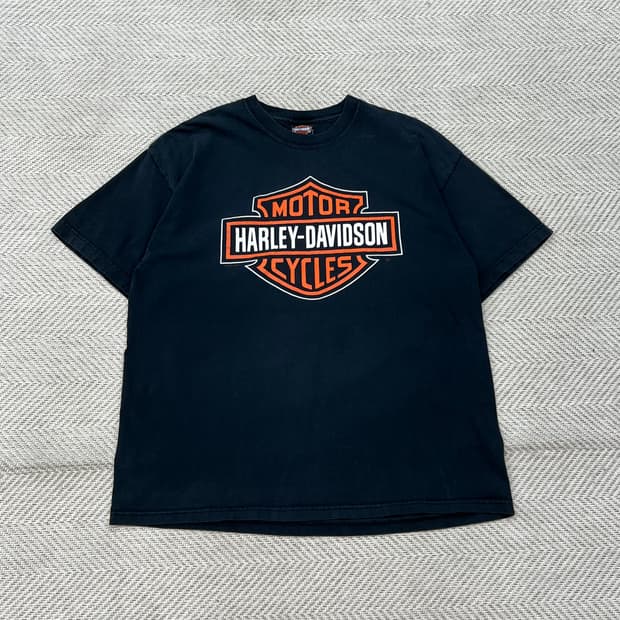 USA 할리데이비슨 헤인즈 프린팅반팔티 r3080