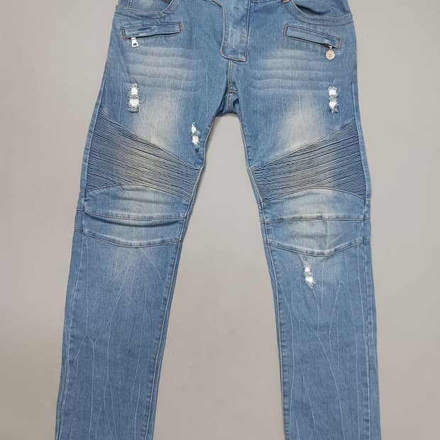 [34] 발망 데미지 바이커진 청바지