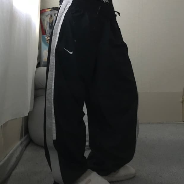 나이키 지퍼디테일 와이드핏 트레이닝 팬츠