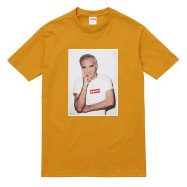 [M] 16SS 슈프림 모리세이 티셔츠 다크 골드