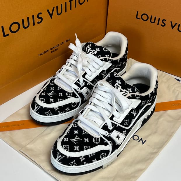 [정품] 270 전후 / 루이비통 벨벳 트레이너 스니커즈 8.5 size