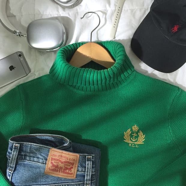 (WOMAN) 폴로랄프로렌 목폴라 니트 M