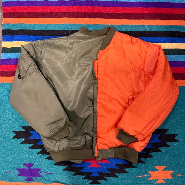 빈티지 리버시블 팬텀 밀리커리 항공점퍼 (MA-1) 110-115