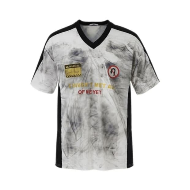 [OS] 노쿨러스 워시드 필름 저지 티셔츠 화이트