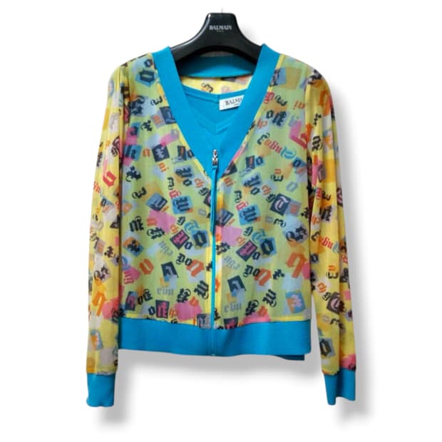 balmain twinset pop cardigan