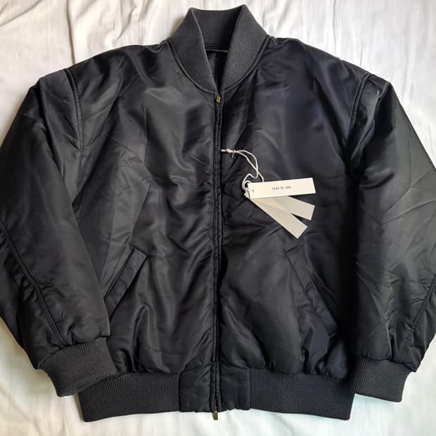 피어오브갓 이터널 나일론 트윌 봄버 자켓 블랙 FEAR OF GOD ET