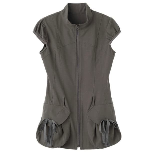 스컬프터 Cargo Zip-Up Dress 카고 집업 원피스 차콜 M