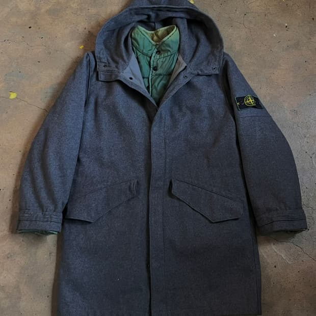 98AW 스톤아일랜드 아카이브 울 라이너 코트