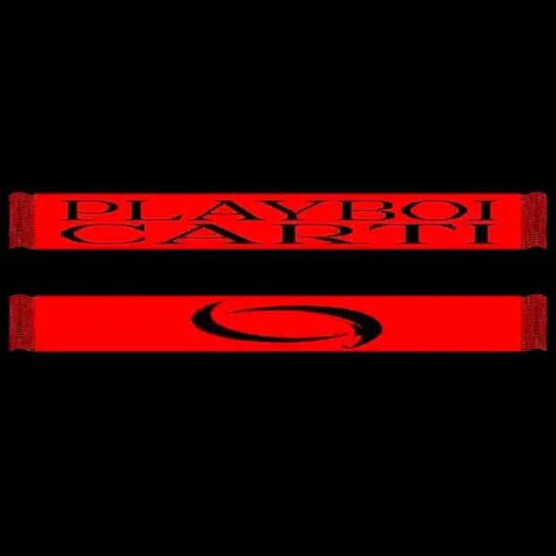Playboicarti 플레이보이카티 머천 스카프 레드 새상품 오피움