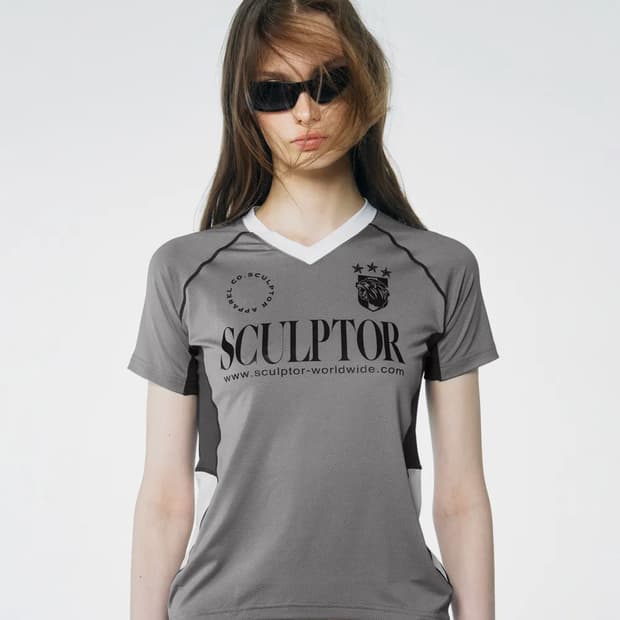 (Sculptor) sports jersey Tee grey