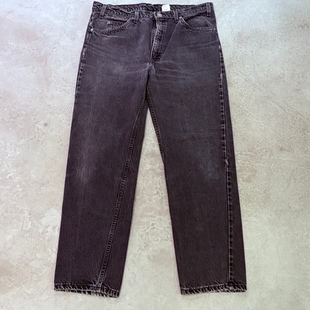 [38/32] USA 🇺🇸 리바이스 505 오렌지 탭 흑청 블랙