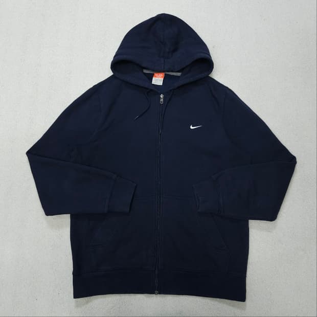 나이키 후드 집업 M 네이비
