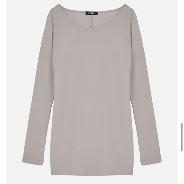 세릭 soft long top 베이지