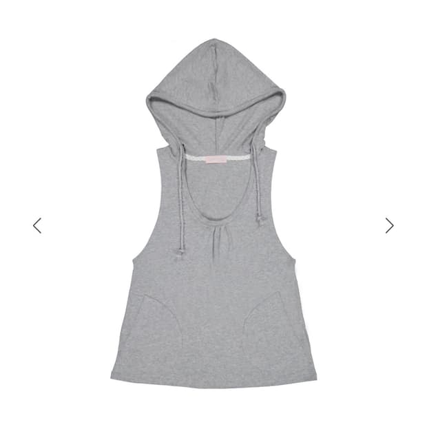 익스파이어드걸 MIA SLEEVELESS HOODIE 슬리브리스 후디
