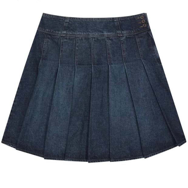 코이세이오 데님 플리츠 스커트 1size