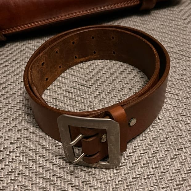 리얼맥코이 더블핀 개리슨 벨트