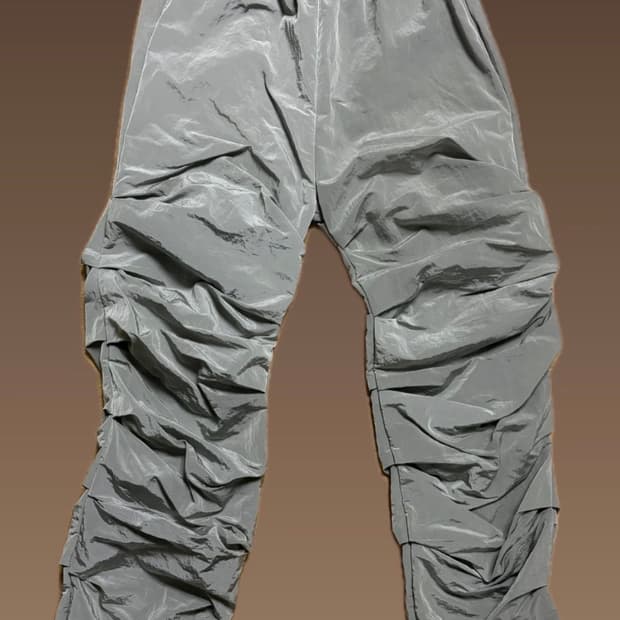 [L] 매스노운 크럼블 나일론 팬츠 MSOTP005-GY