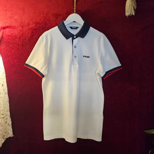 핑(PING) 카라 배색 기능성 반팔 카라티
95 size