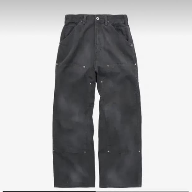 [4] 폴리테루 더블니 팬츠 잉크차콜