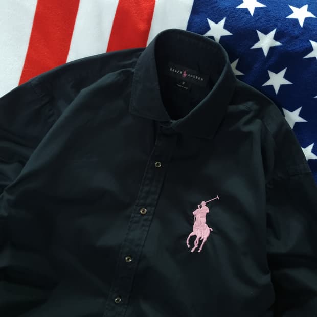 폴로 랄프로렌 블랙핑크 빅포니 치프키프 셔츠