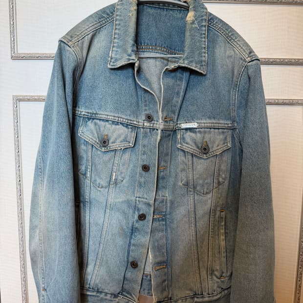 오프화이트 데님 자켓 18fw