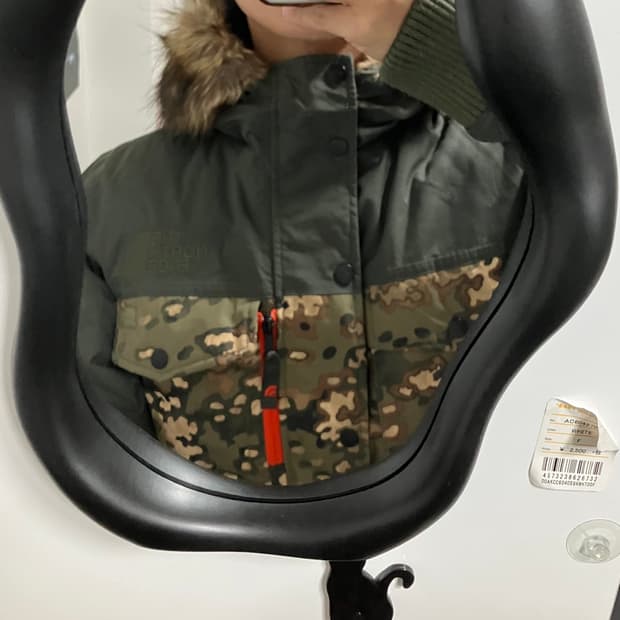 노스페이스 카모 하이벤트 울프죠 다운 눕시 패딩