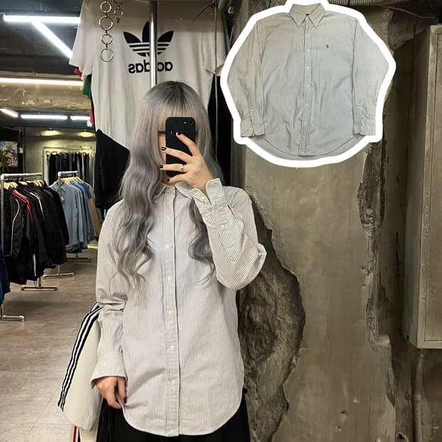 폴로 랄프로렌 스트라이프 셔츠 스카이블루   #csz2608