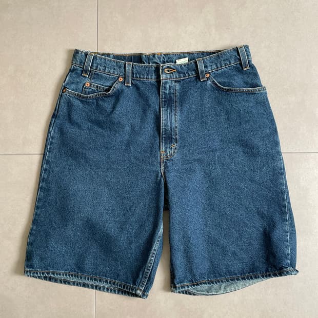 90s 리바이스560 데님쇼츠 36x11 made usa