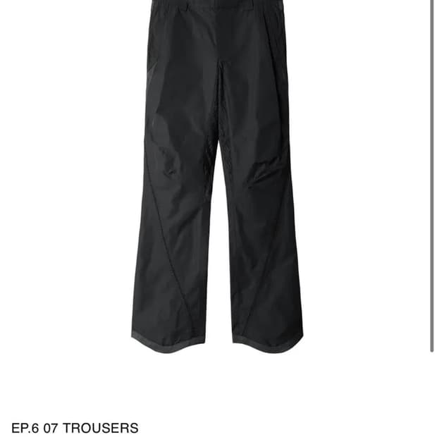 xlim EP.6 07 TROUSERS Black s사이즈