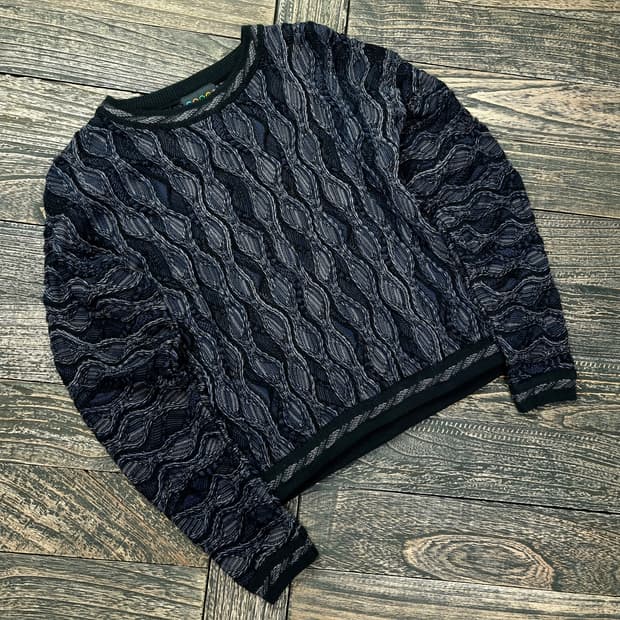[COOGI] 쿠지 3D 케이블 꽈배기 니트 P00893