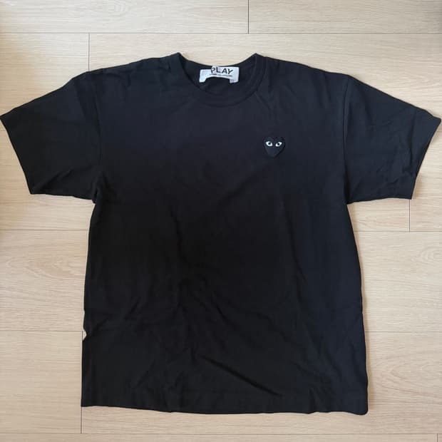 꼼데가르송 블랙 반팔 XL