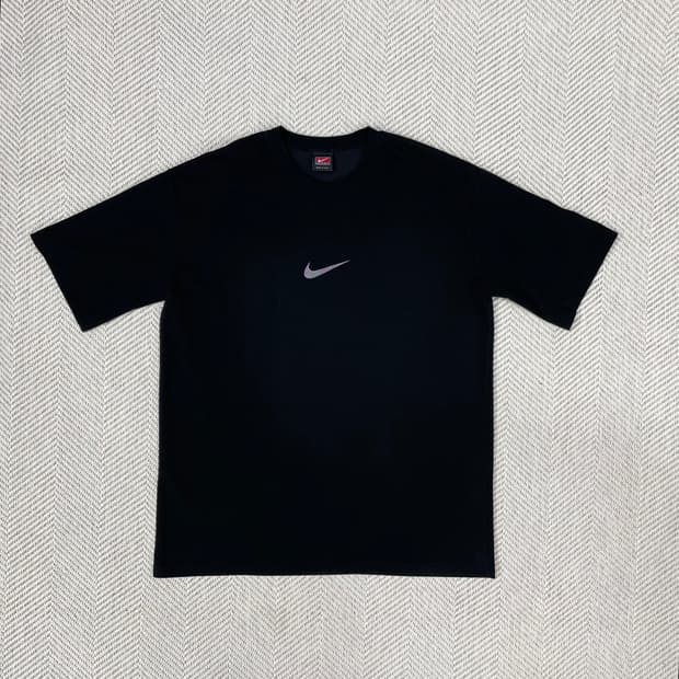 나이키 USA 블랙 스우시 반팔티 XL