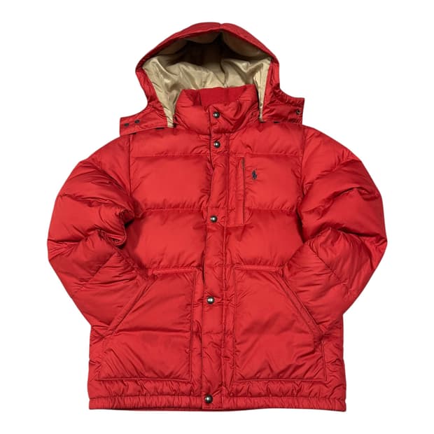 ✨ (바배) 폴로 랄프로렌 레드 푸퍼 패딩 (16-18)